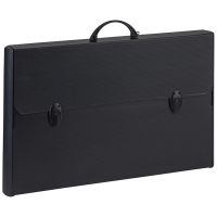 Valigetta polionda Total Black - 37 x 60 cm - dorso rigido 5 cm - PPL - nero - Favorit - 400173500 - 8006779047194 - DMwebShop