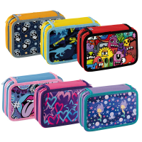 Astuccio 3 Zip Fantasy - 13 x 20 x7,5 cm - colori assortiti - conf. 12 pezzi - Favorit - 400184015 - 8006779051047 - DMwebShop