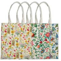 Shopper Nature Flowers - 42x38,5 cm - eco cotone - fantasie assortite - conf. 12 pezzi - Pigna - 0233105 - 8005235214910 - DMwebShop