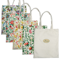 Shopper Nature Flowers - 42x38,5 cm - eco cotone - fantasie assortite - conf. 12 pezzi - Pigna - 0233105 - 8005235214910 - DMwebShop