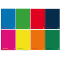 Maxiquaderno Colours - A4 - 1 rigo - con margine - 42 fogli - 80 gr - conf. 10 pezzi - Pigna - 02308750C - 8005235187665 - DMwebShop