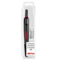 Compasso universale compatto - Ø max cerchio 320 mm - Rotring - S0676530 - 3501170676530 - DMwebShop