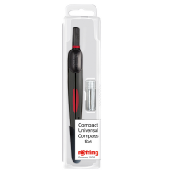 Compasso universale compatto - Ø max cerchio 320 mm - Rotring - S0676530 - 3501170676530 - DMwebShop