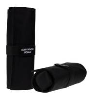 Astuccio arrotolabile Roller con astuccio zip interno 24 scomparti tessuto 7,5 x 21,5 cm nero - 21847