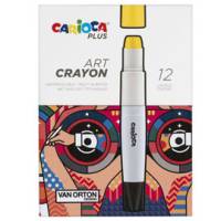 Pastello a cera Art Crayon diametro 10 mm x 138 mm colori assortiti Plus - 22813