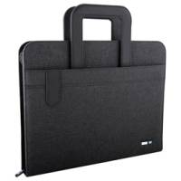 Portablocco Flap con manici tessuto nero - A4,21550