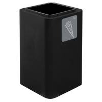 Portaombrelli Cubo 38 x 38 x 65 cm acciaio nero - 24195