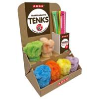 TemperamatiteTenks Peluche e Righe 16 cm colori assortiti display Voila 48 pezzi totali - 25194