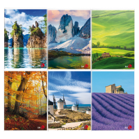 Maxiquaderno Paesaggi fantasia - A4 - 40+2 fogli - 80 gr - 1 rigo - conf. 10 pezzi - BM - 0110416 - 8008234104169 - DMwebShop