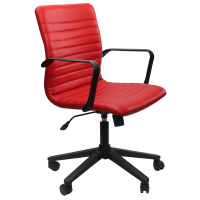 Poltrona direzionale Euterpe EPD - con braccioli inclusi - rosso - Unisit - EPD/KR - DMwebShop