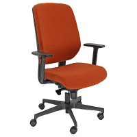 Poltrona semidirezionale Atlantia AAAN - con braccioli regolabili - ruggine - Unisit - AAAN/BRF/LRU - DMwebShop