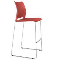 Seduta attesa Alpha APSA - senza braccioli - corallo - Unisit - APSA/CO - DMwebShop