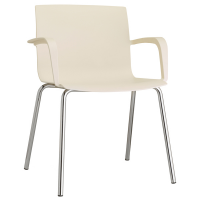 Seduta attesa Melissa MEC - con braccioli inclusi - bianco perla - Unisit - MEC/BI - DMwebShop