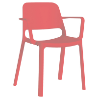 Seduta attesa Nuke NKBR - con braccioli inclusi - corallo - Unisit - NKBR/CO - DMwebShop