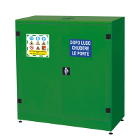Armadio di sicurezza - per fitosanitari e pesticidi - 107,5 x 50 x 115 cm - verde - Carvel - ARM003F - DMwebShop