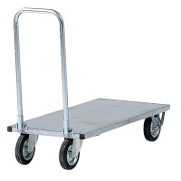 Carrello da lavoro - con manici pieghevoli e pianale - 250 kg - zincato - Tecnotelai - C034Z - DMwebShop