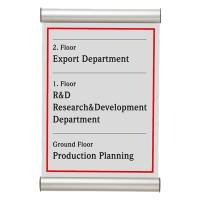 Porta targa appendibile Door Sign - A4 - 21 x 30 cm - Tecnostyl - 1012824H000 - 8010026012903 - DMwebShop