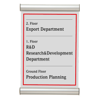Porta targa appendibile Door Sign - A4 - 21 x 30 cm - Tecnostyl - 1012824H000 - 8010026012903 - DMwebShop