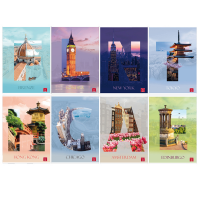 Maxiquaderno Dream Cities - A4 - 10 mm - 42 fogli - 80 gr - conf. 10 pezzi - Pigna - 023337210 - 8005235200746 - DMwebShop