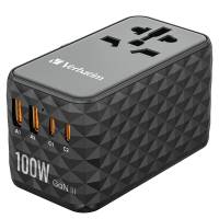 Adattatore da viaggio UTA-06 2x USB-C PD 100W e QC 4+-2x USB-A QC 3.0 - Verbatim - 32121 - 23942321217 - DMwebShop
