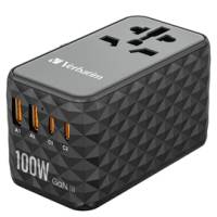 Adattatore da viaggio UTA-06 2x USB-C PD 100W e QC 4+-2x USB-A QC 3.0 - Verbatim - 32121 - 23942321217 - DMwebShop