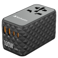 Adattatore da viaggio UTA-06 2x USB-C PD 100W & QC 4+-2x USB-A QC 3.0 - Verbatim - 32121 - 23942321217 - DMwebShop