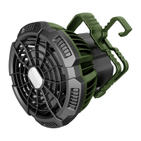 Ventilatore portatile - da campeggio - con luce LED - Ø 10 cm - 16 x 14 x 16,5 cm - Melchioni Family - 118620050 - 8006012369854 - DMwebShop