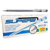 Penna a sfera Super B - punta 0,7 mm - blu - promo pack 12+2 pezzi - Pentel - BK77-C-PROMO - 4016284350195 - DMwebShop
