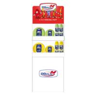 Espositore da terra Mini - con piatti e bicchieri Reuse - giallo-verde - Dopla - 36454 - DMwebShop
