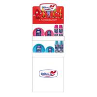 Espositore da terra Mini - con piatti e bicchieri Reuse - fucsia-turchese - Dopla - 36453 - DMwebShop