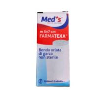 Benda di garza orlata - 7 cm x 5 mt - conf. 12 pezzi - Med's - BEN245 - 8000246004215 - DMwebShop