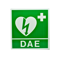 Cartello da muro - DAE - per defibrillatore - 34 x 36 cm - Pvs - CRT005C - 8056389238970 - DMwebShop