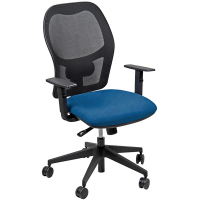 Seduta operativa Hubble HUHU - 4 blocchi - con braccioli regolabili - blu - Unisit - HUHU/BR/TB - DMwebShop