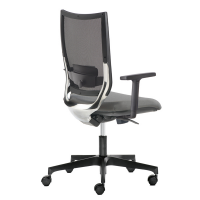 Poltrona semidirezionale Elite concept COTE - con braccioli regolabili - grigio - Unisit - COTE/BR2D/OI - DMwebShop