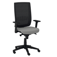 Poltrona semidirezionale Kind KIAN - con braccioli regolabili - grigio chiaro - Unisit - KIAN/BR2D/LI - DMwebShop