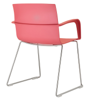 Seduta attesa Melissa MES - con braccioli inclusi - rosso - Unisit - MES/RO - DMwebShop