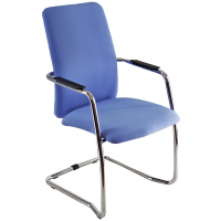 Poltroncina visitatore Lithium LTLTA - con braccioli inclusi - celeste - Unisit - LTLTA/SCB - DMwebShop