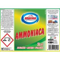Ammoniaca amacasa - Ammoniaca per pulire - Ammoniaca classica - 5 lt - Amacasa