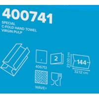 Asciugamani piegati a C - 33 x 23 cm - goffrato onda - DMwebShop - 2