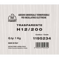 Colla termofusibile trasparente - Colla termofusibile M12/200 - Ø 12 mm - lunghezza 20 cm - 1 kg - trasparente - Romeo Maestri - 1195234 - DMwebShop