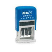 Timbro Mini Dater Datario + PAGATO - 4 mm - autoinchiostrante - Colop