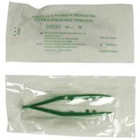 Pinzetta sterile - monouso - 10 cm - verde - Pvs - PIN110 - 8034028011412 - DMwebShop