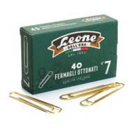 Fermagli ottonati supergiganti - lunghezza 75 mm - n. 7 - oro - conf. 40 fermagli - conf. 10 pezzi - Leone dell'era - FO7 - 8007979002273 - DMwebShop