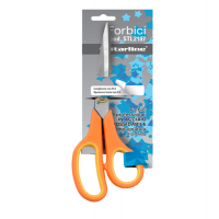 Forbici - lama in acciaio - impugnatura gomma morbida - 21,5 cm - arancione - Starline - 4365 - 8025133025487 - DMwebShop