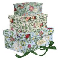 Set scatole regalo - fantasia Flowers - dimensioni assortite - cartoncino - conf. 3 pezzi - Pigna - 0232951 - 8005235211933 - DMwebShop
