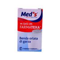 Benda di garza orlata - 5 cm x 5 mt - PVS - conf. 12 pezzi - Med's - BEN244 - 8000246004208 - DMwebShop