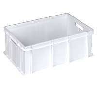 Cassa alimentare Europa - 60 x 40 x 22 cm - 42 lt - HDPE - neutro - Mobilplastic - 4422-N - 8004331442203 - DMwebShop