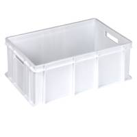 Cassa alimentare Europa - 60 x 40 x 22 cm - 42 lt - HDPE - neutro - Mobilplastic - 4422-N - 8004331442203 - DMwebShop