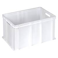 Cassa alimentare Europa - 60 x 40 x 32 cm - 64 lt - HDPE - neutro - Mobilplastic - 4432-N - 8004331443217 - DMwebShop