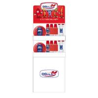 Espositore da terra con piatti e bicchieri Reuse - 60 x 40 x165 cm - cartone - Rosso - Dopla - 36447 - DMwebShop